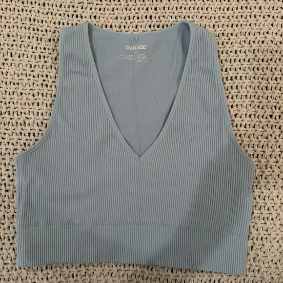 Garage V-Neck Ribbed Tank Tops - Multicolor Set - Picture 2 of 7